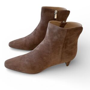 Pelle Moda Galia 2 Taupe Suede Ankle Boots Size 9.5